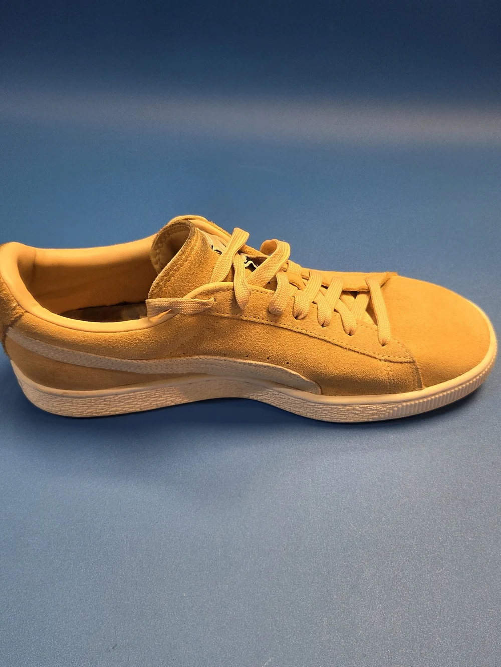 PUMA Men's Suede Classic Sneaker in Mustard Yellow